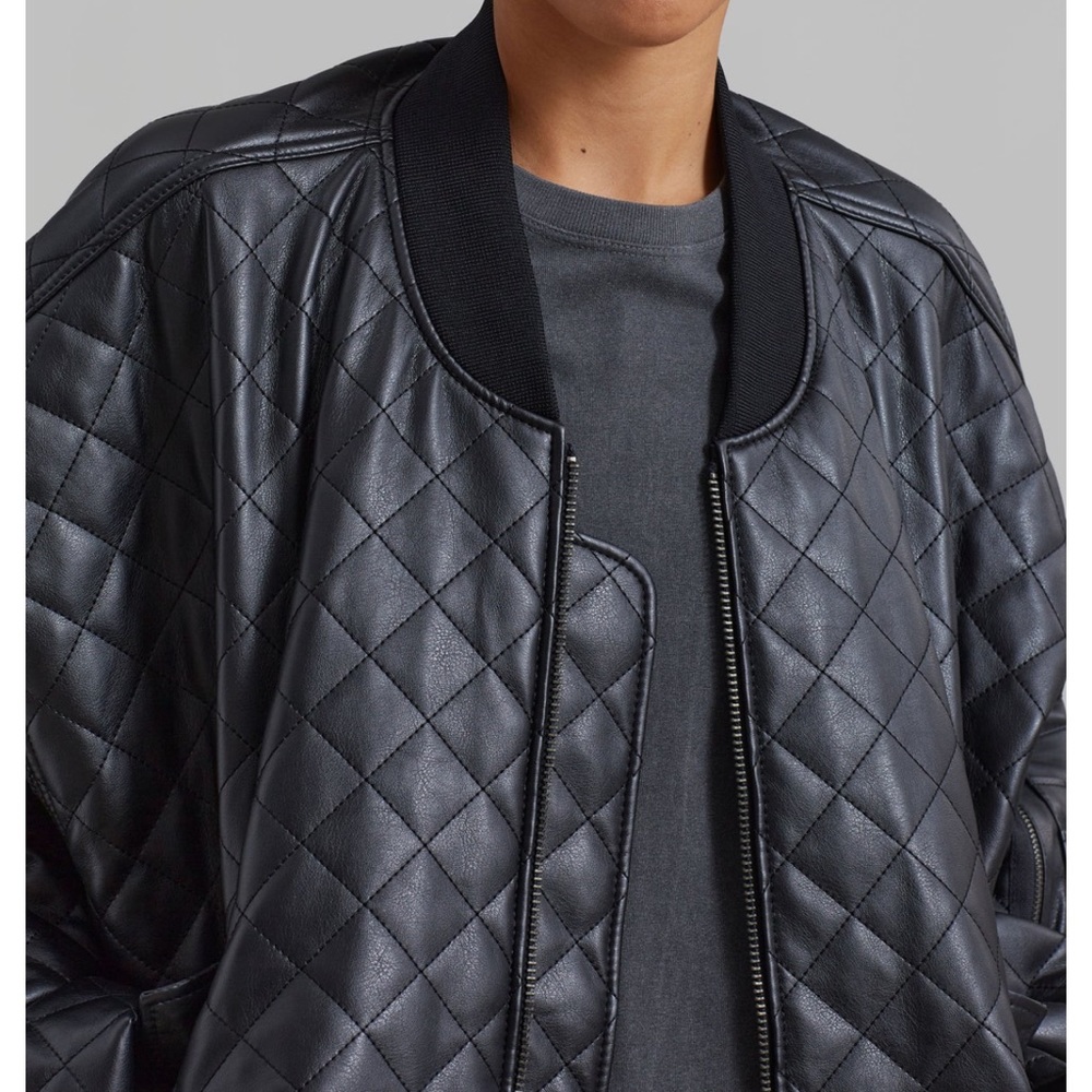 ROSALIA QUILTED JACKET - BLACK